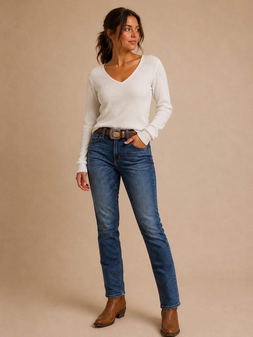 Abercrombie Skinny Jeans High Rise Medium Wash Size 4 W27 Boho